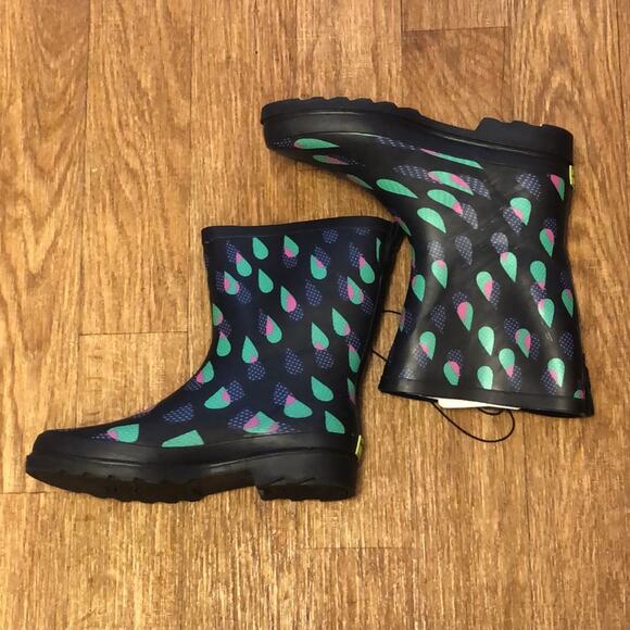 Western Chief Multicolored Raindrop Rain Boots Size 10 - Picture 2 of 13